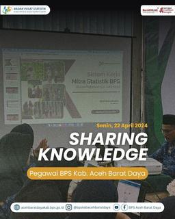 Sharing Knowladge Pegawai BPS Kab. Aceh Barat Daya