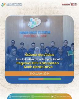 Pelantikan dan Sumpah Jabatan Pegawai BPS Aceh Barat Daya