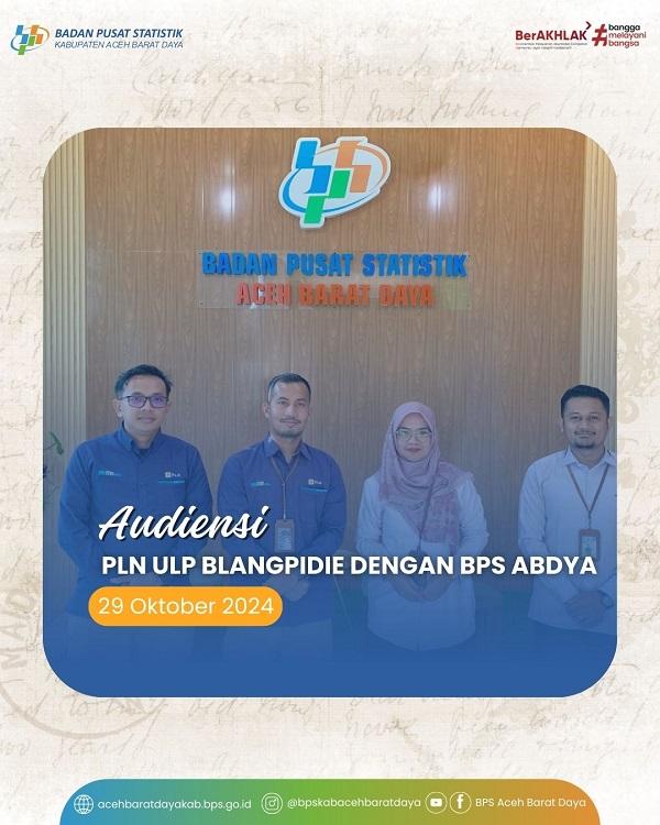 Audiensi PLN ULP Blangpidie dengan BPS Abdya