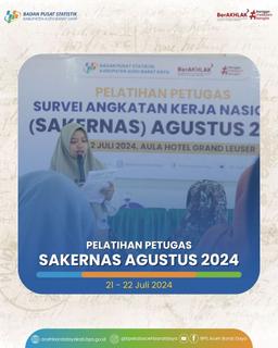 Pelatihan Petugas Sakernas Agustus 2024