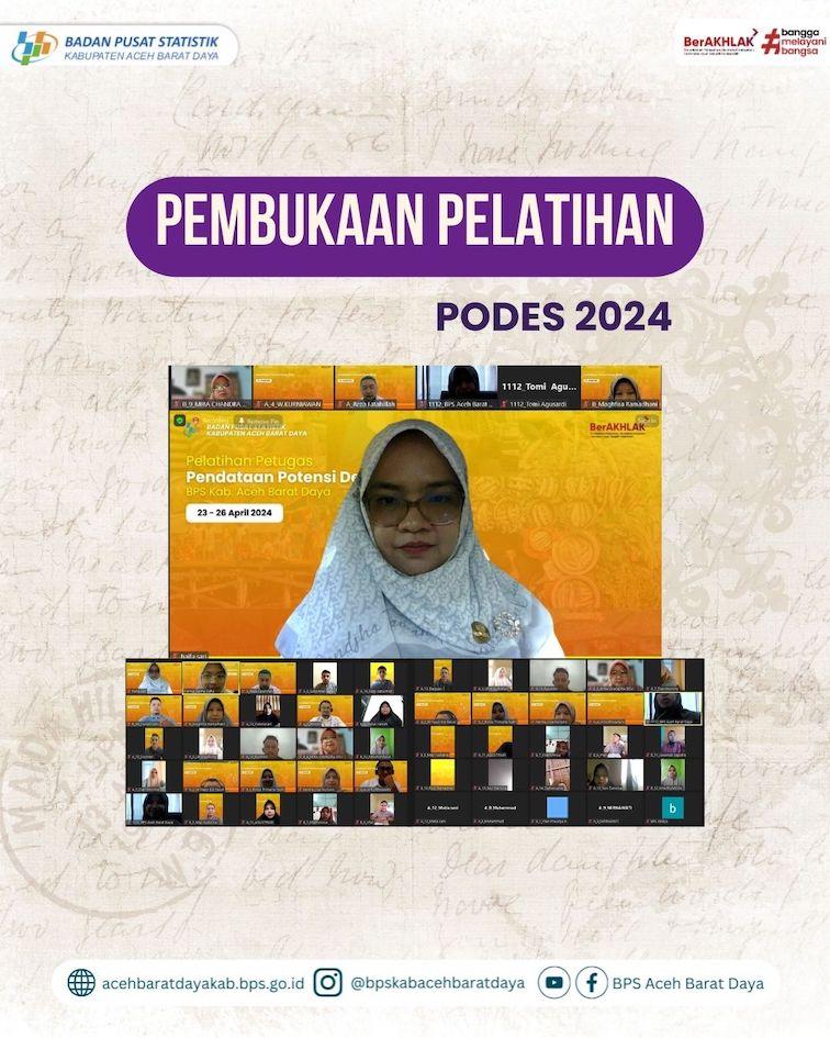 Pembukaan Pelatihan PODES 2024